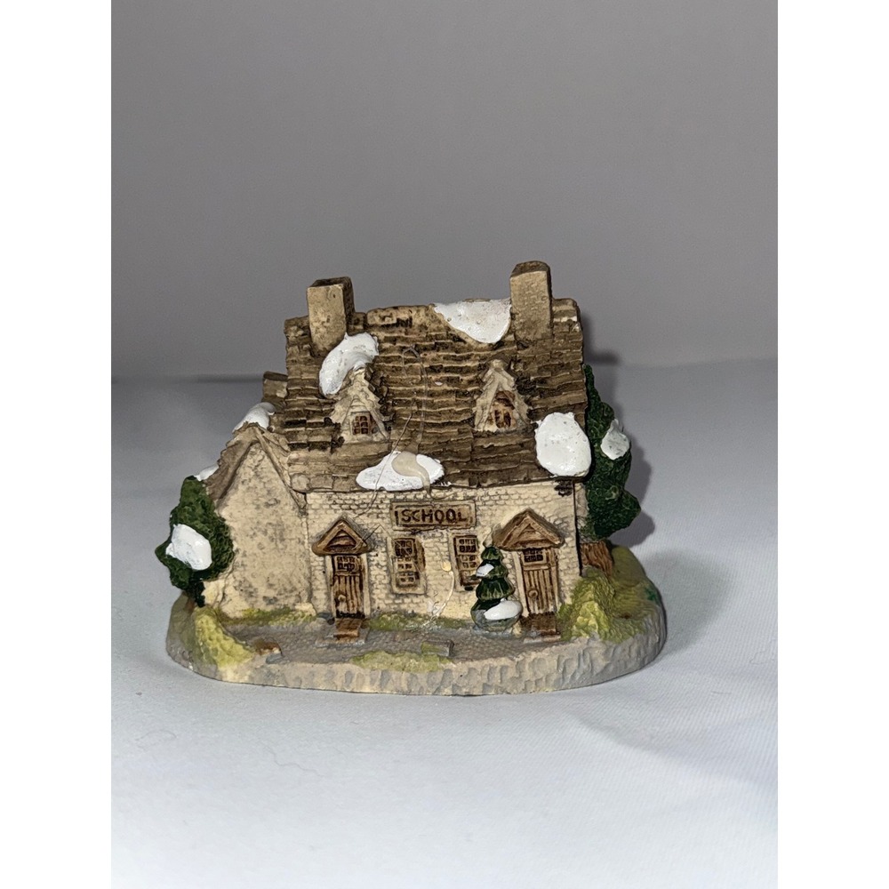 Kurt Adler Santas World Miniature School House Christmas Village Figurine 3in
